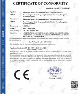 CE LVD Certificate
